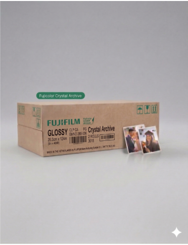 Fujifilm Crystal Archive 20.3cm x 124m Parlak (Glossy) Fotoğraf Kağıdı