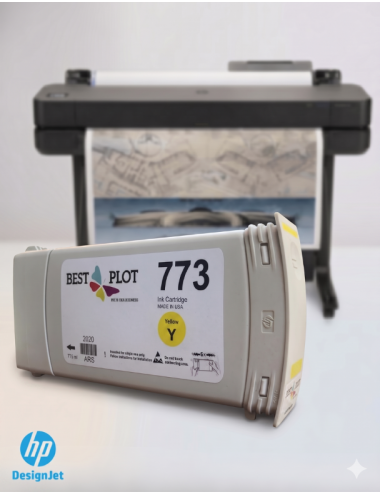 Best Plot HP DesignJet Z6800-Z6600-Z6200 Plotter Uyumlu Muadil Mürekkep 775ml Sarı Y