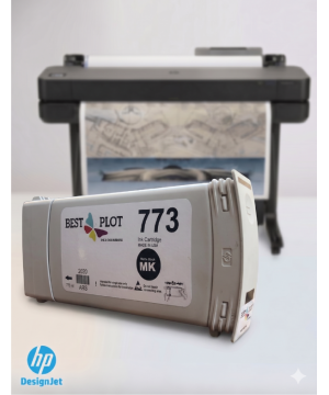 Best Plot HP DesignJet Z6800-Z6600-Z6200 Plotter Uyumlu Muadil Mürekkep 775ml Mat Siyah MK