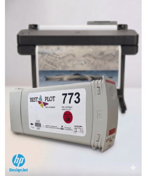 Best Plot HP DesignJet Z6800-Z6600-Z6200 Plotter Uyumlu Muadil Mürekkep 775ml Kırmızı CR