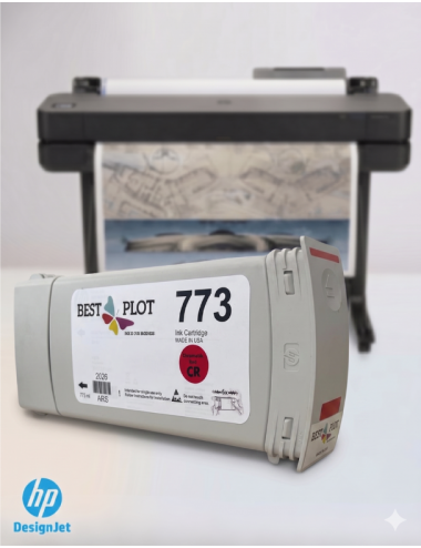 Best Plot HP DesignJet Z6800-Z6600-Z6200 Plotter Uyumlu Muadil Mürekkep 775ml Kırmızı CR