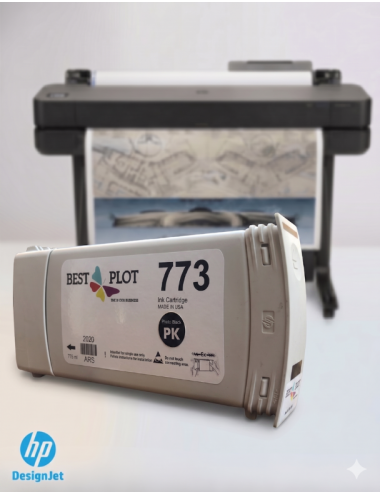 Best Plot HP DesignJet Z6800-Z6600-Z6200 Plotter Uyumlu Muadil Mürekkep 775ml Foto Siyah PK