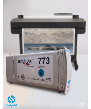 Best Plot HP DesignJet Z6800-Z6600-Z6200 Plotter Uyumlu Muadil Mürekkep 775ml Mavi C