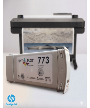 Best Plot HP DesignJet Z6800-Z6600-Z6200 Plotter Uyumlu Muadil Mürekkep 775ml Açık Gri LG