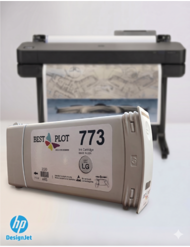 Best Plot HP DesignJet Z6800-Z6600-Z6200 Plotter Uyumlu Muadil Mürekkep 775ml Açık Gri LG